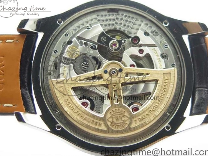 MIROTIME 0216 Portugieser Perpetual Calendar IW503301 V9F 1:1 Best Edition Silver Dial on Black Leather Strap A EyeCatching 7116